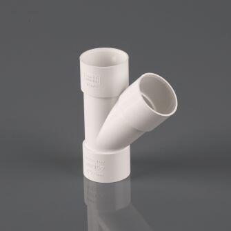 32mm MUPVC 135DEG Solvent Weld Branch - Plastic Drainage-0