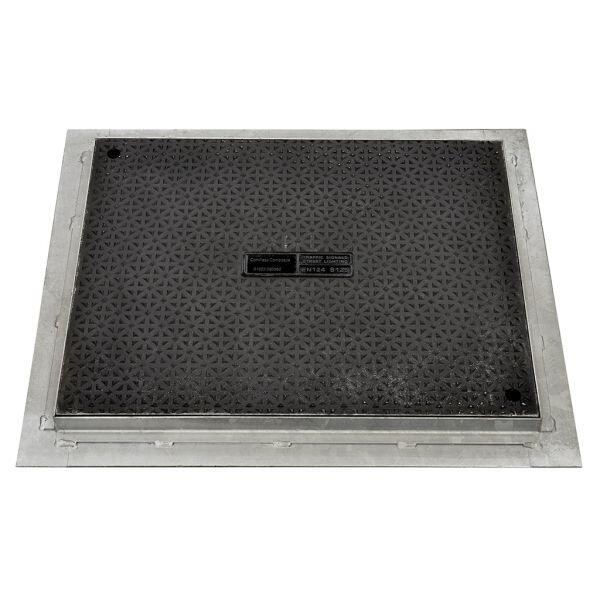 B125 Composite Cover & Galvanised Frame Duct Access Cover - 600mm x 600mm-0