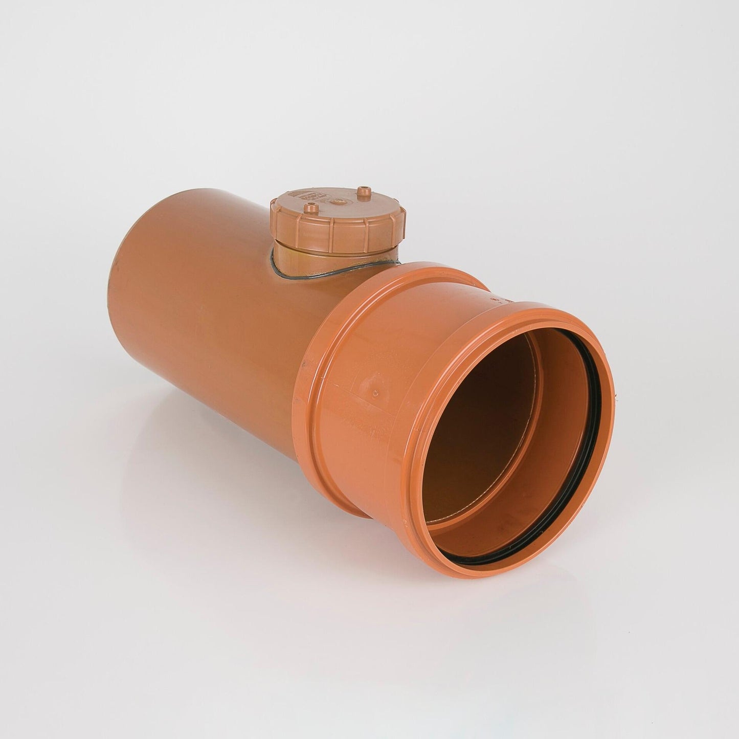 Single Socket Access Pipe 200mm - Plastic Drainage-0