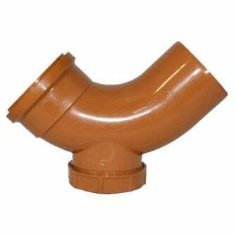 92.5DEG Single Socket Access Bend For 110mm Underground Drainage Pipe-1