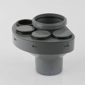 110mm Push Fit Waste Inlet Manifold - Plastic Drainage-0
