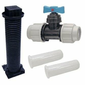 25mm WRAS Stop Tap Chamber & Compression Stop Tap Set-0