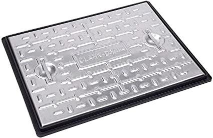 600 x 450 5 Tonne Gpw Steel Cover/Poly Frame - Plastic Drainage-0