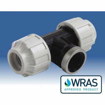 25mm x 3/4" MDPE PIPE FEMALE ADAPTOR TEE-0