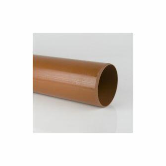 110mm Underground Drainage Pipe 6m Plain Ended-0