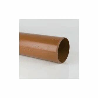 160mm Underground Drainage Pipe Plain Ended x 3m-0