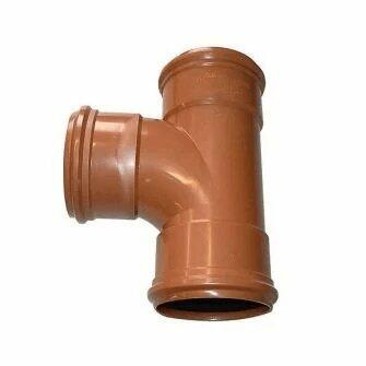 160mm Equal Tee Junction 87.5DEG Triple Socket For 160mm Underground Drainage Pipe-0
