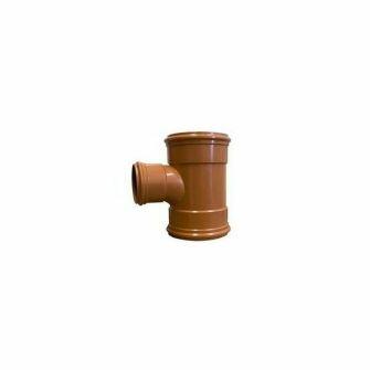 Unequal Tee Junction 87.5DEG Triple Socket 160 X 160 X 110mm For 160mm Underground Drainage Pipe-0