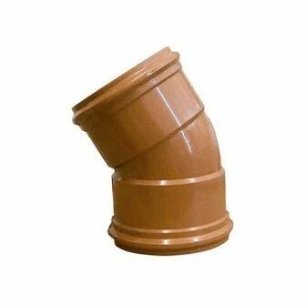 110mm Double Socket Bend 30DEG For Underground Drainage Pipe-0