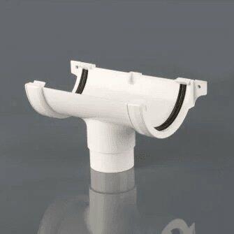 Round Guttering Running Outlet for 112mm 112mm Gutter-0