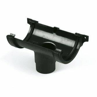 Cascade Cast Iron Effect Running Outlet For Roundstyle Gutter 112mm-0