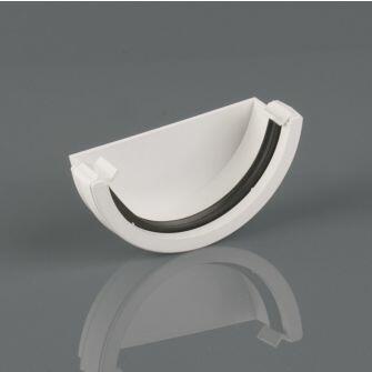 Round Guttering External Stop End For 112mm Gutter-0