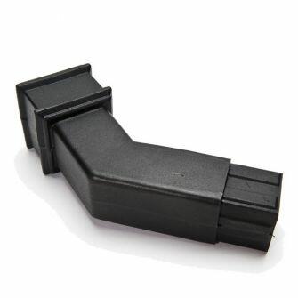 Cascade 112.5DEG Spigot Bend For Square Downpipe 65mm-0