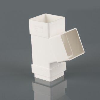 112DEG Downpipe Branch For Square Downpipe 65mm-0