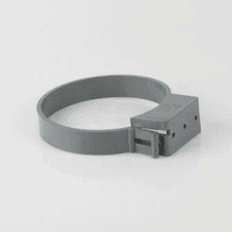 Single Fixing Pipe Bracket For Industrial Downpipe Grey 110mm-0