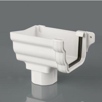 Ogee Guttering 106mm LH Stop End Outlet Prostyle-0