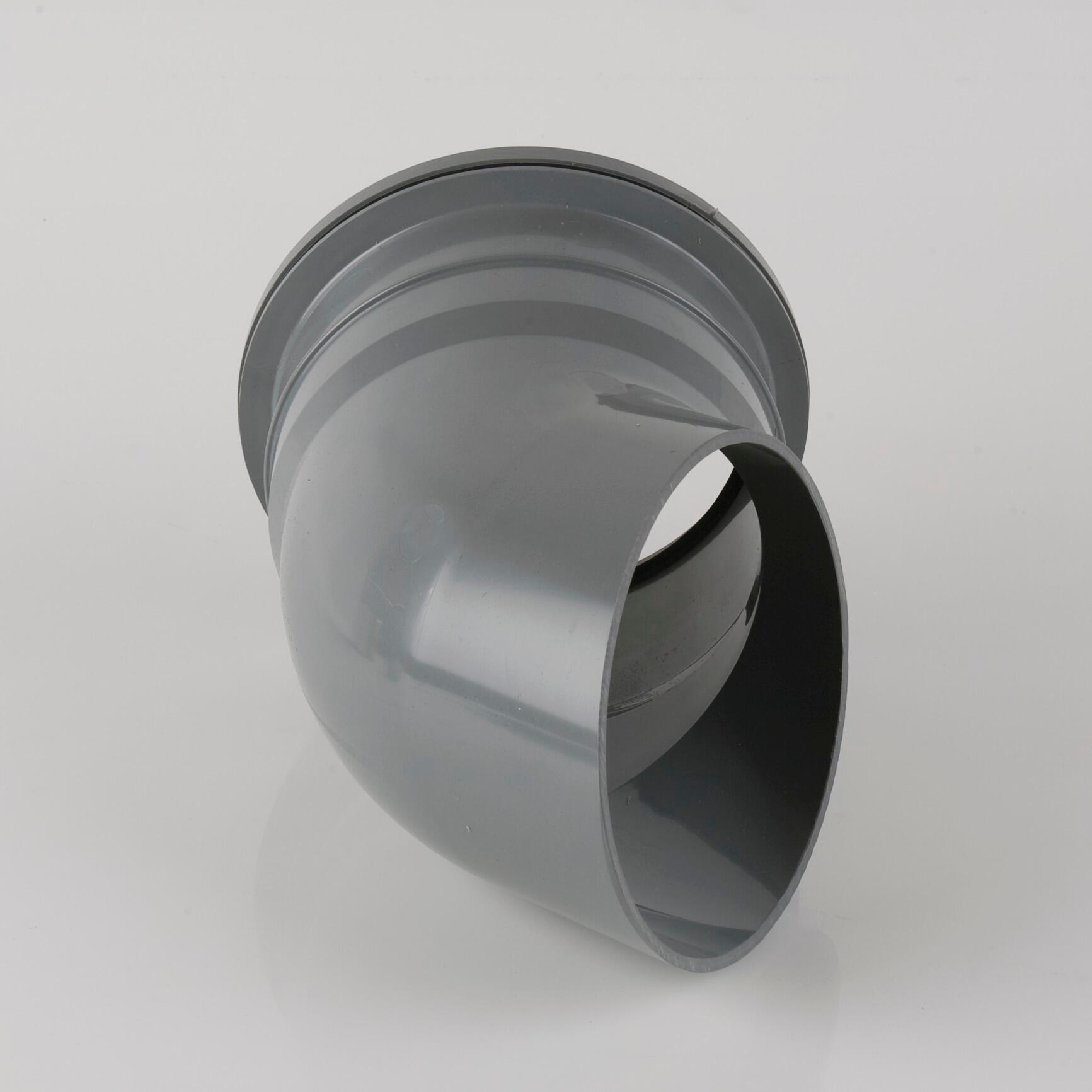Brett Martin Downpipe Shoe for Industrial Downpipe Grey 110mm - Plastic Drainage-0