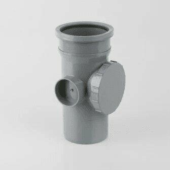 110mm Push Fit Single Socket Access Pipe-0