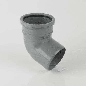 110mm Push Fit 112.5DEG Single Socket Bend-0