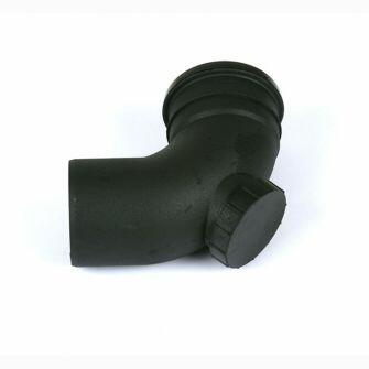 Cascade 92.5DEG Single Socket Access Bend For Push Fit Soil Pipe 110mm-0