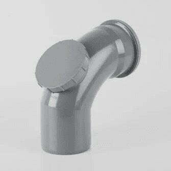 110mm Push Fit 92.5DEG Single Socket Access Bend-0