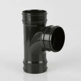 110mm PVCu Solvent Weld Soil Pipe Branch 92.5 Degrees Triple Socket 467-0