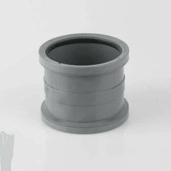 110mm Push Fit Double Socket Slip Coupler-0