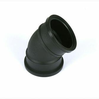 Cascade 135DEG Double Socket Bend For Push Fit Soil Pipe 110mm-0