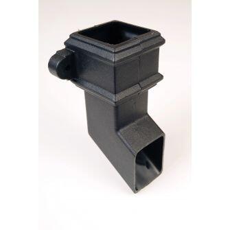 Cascade Shoe With Lugs For Square Downpipe 65mm - Plastic Drainage-0