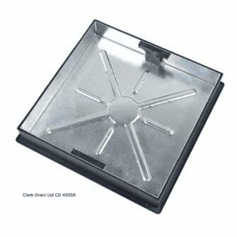Clark Drain CLKS450Sr 450mm x 450mm x 80mm Tray And Cover-0