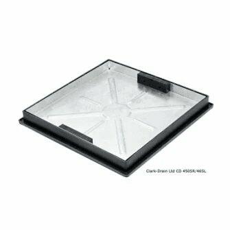 Clark Drain CLKS450Sr/46 Recessed Cover Snd Frame 450mm x 450mm-0