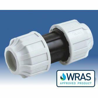 25mm MDPE PIPE STRAIGHT COUPLING-0