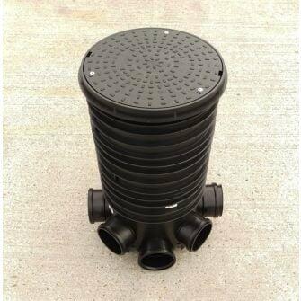 320mm x 575mm Chamber Set 3 or 5-Inlet C/W Sealed Round PP Cover-0