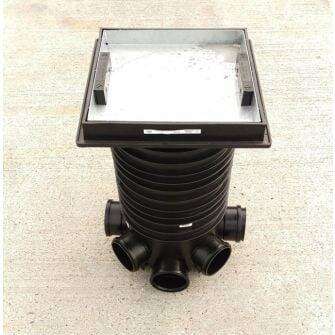 320mm x 575mm Chamber Set 3 or 5-Inlet C/W Sq Sealed Recessed Screed Tray-0