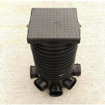 320mm x 575mm Chamber Set 3 or 5-Inlet c/w Sq Sealed Plastic Cover And Frame-0