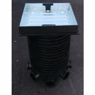 450mm x 865mm Inspection Chamber Set 5-Inlet C/W Sq Recessed Pavior Tray-0