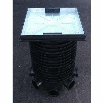 450mm x 865mm Inspection Chamber Set 5-Inlet C/W Shallow Recessed Cover & Frame-0