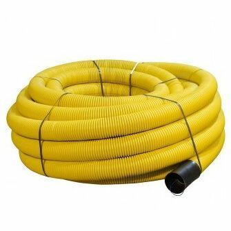 63/50mm x 50M Yellow Gas Twinwall Duct-0