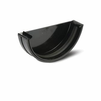 External Stop End For Miniflow Half Round Gutter 75mm-0