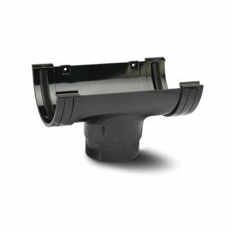 Running Outlet For Miniflow Half Round Gutter 75mm-0