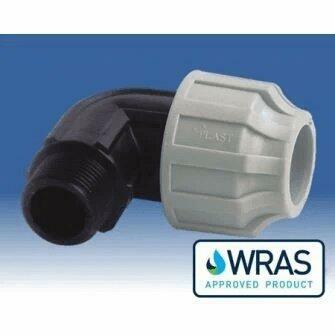 32mm x 1" MDPE PIPE ADAPTOR ELBOW MALE-0