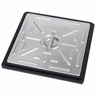 300 x 300 5 Tonne Gpw Steel Cover/Poly Frame-0