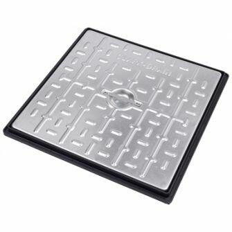450 x 450 5 Tonne Gpw Steel Cover/Poly Frame-0