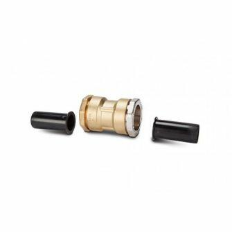 Polyguard DZR Gunmetal 63mm x 63mm PE Transition Coupler-0