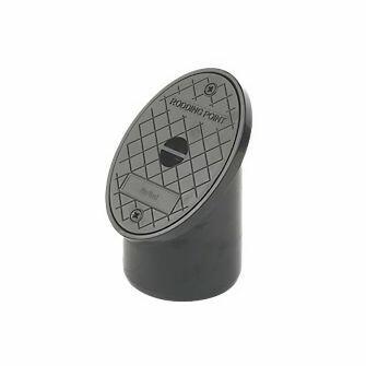 45DEG Plastic Rodding Eye Oval Spigot Tail For 110mm Underground Drainage Pipe-0