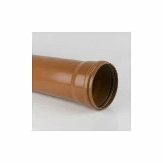 160mm Underground Drainage Pipe Single Socket  x 3m-0