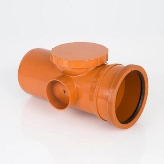 Single Socket Access Pipe 400mm - Plastic Drainage-0