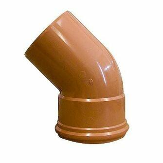 160mm x 45DEG Single Socket Bend For 160mm Underground Drainage Pipe-0