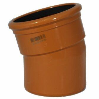 160mm x 15DEG Single Socket Bend For 160mm Underground Drainage Pipe-0