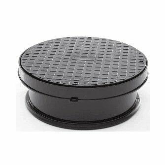 320mm Round Plastic Cover & Frame c/w Sealed & Screwed (Pedestrian)-0